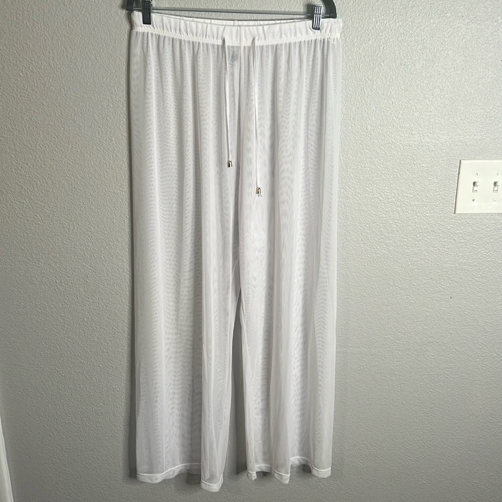 White Cover Up Pants - NWT